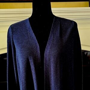 Navy Blue Open Cardigan NWOT
